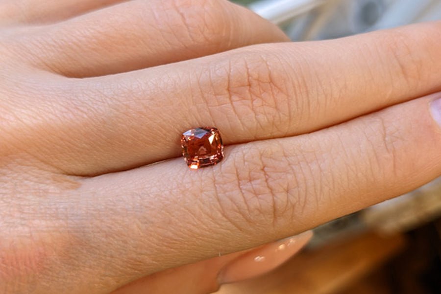 Natural Padparadscha Sapphire 1.16 ct – Cushion Cut, Untreated, GRS Certified