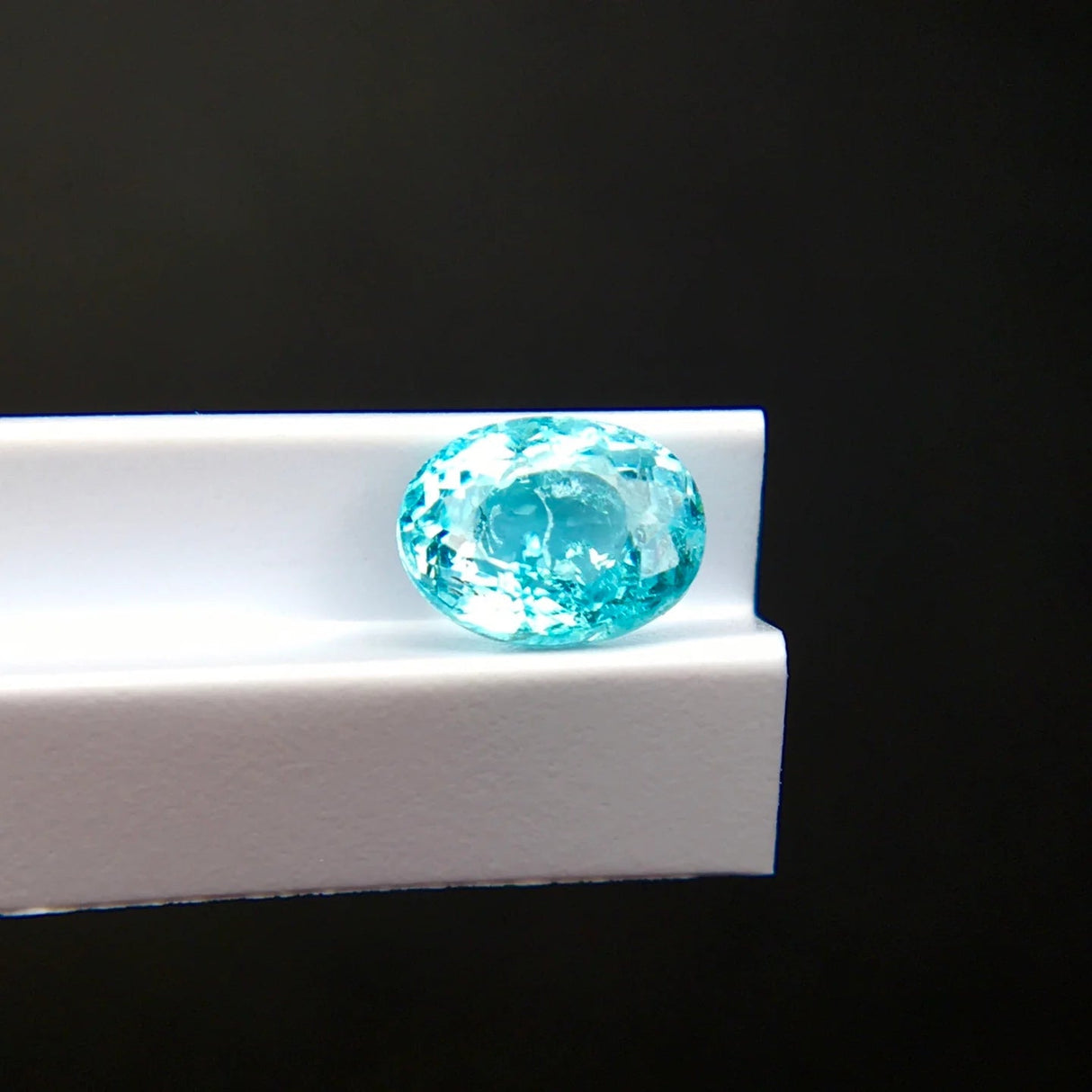 Natural Paraiba Tourmaline 0.90 ct – Oval Cut, AIGS Certified