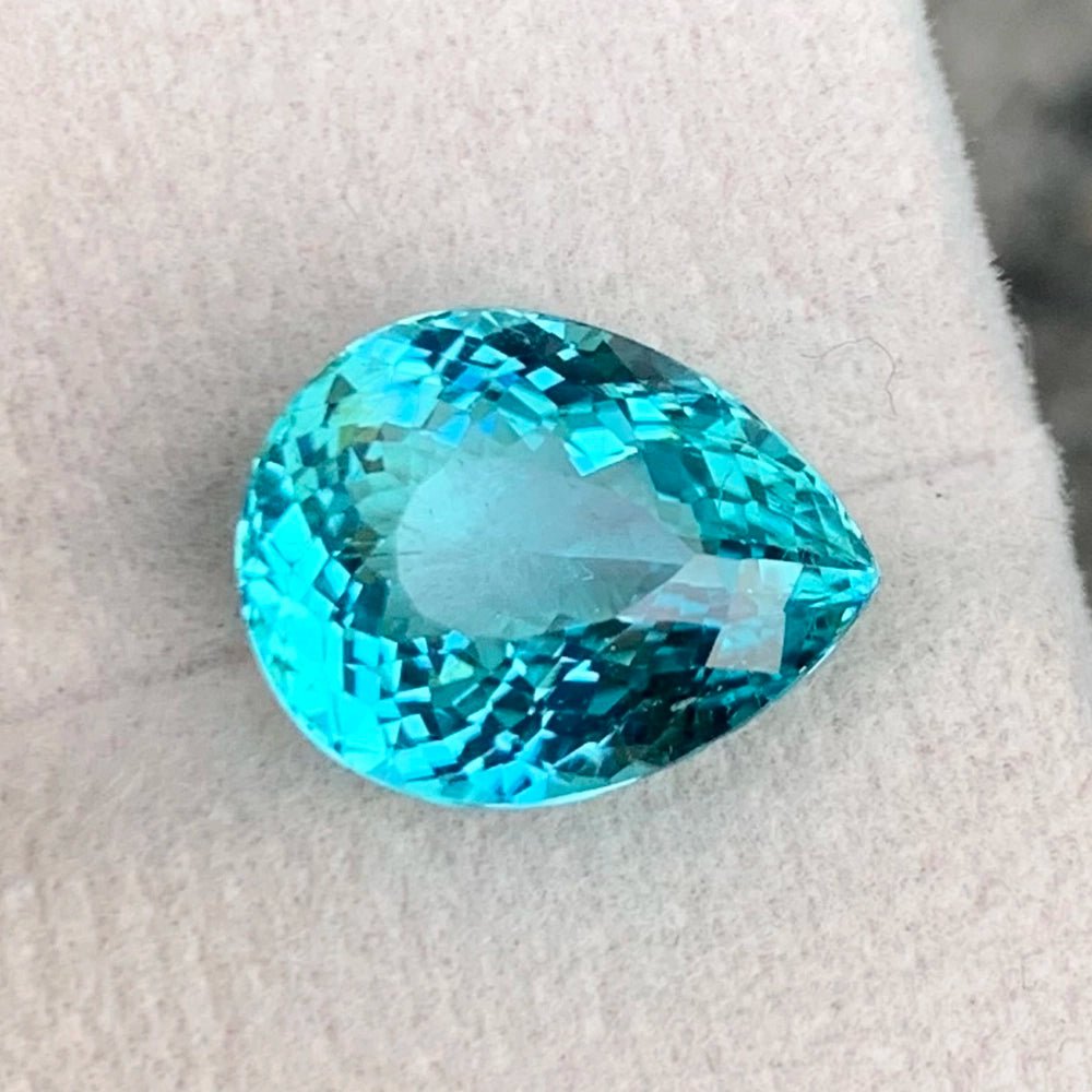 Natural Paraiba Tourmaline 6.55 ct – Pear Cut, GRS Certified