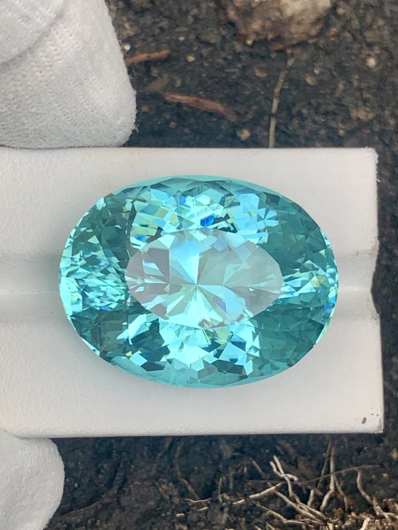 Natural Paraiba Tourmaline 85.34 ct – Oval Cut, GIA Certified