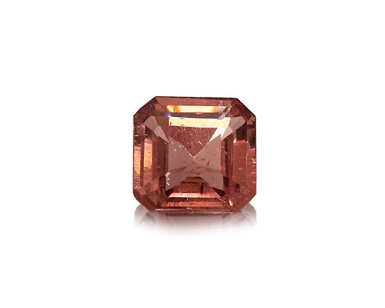 Natural Red Apatite 1.62 ct – Light Orangy Red, Asscher Cut, Untreated