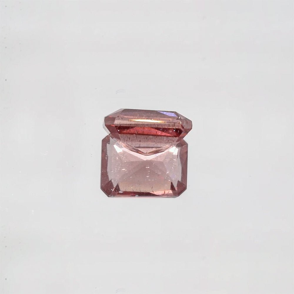 Natural Red Apatite 2.01 ct – Light Orangy Red, Emerald Cut, Untreated