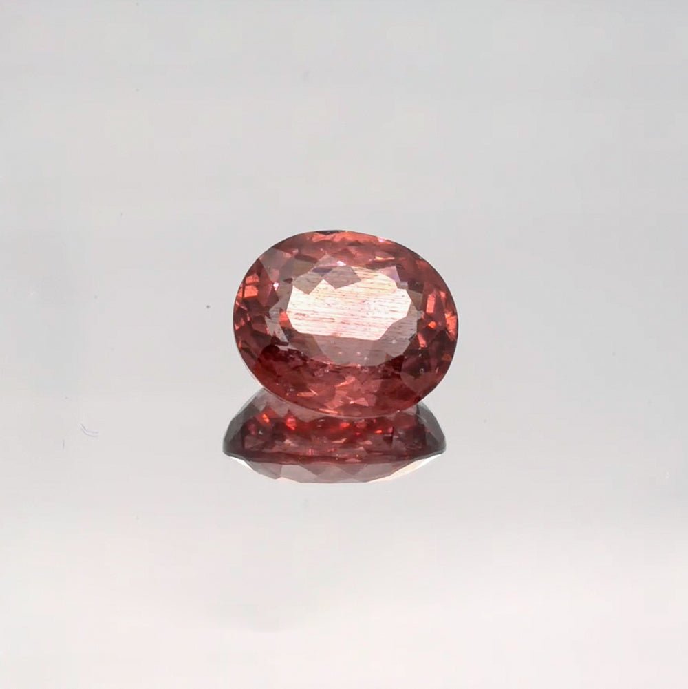 Natural Red Apatite 3.96 ct – Light Orangy Red, Oval Cut, Untreated