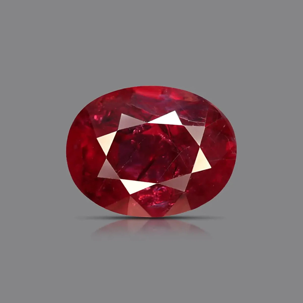 Natural ruby, pigeon blood, oval cut, 2.13 ct, loose gemstone, view 5.