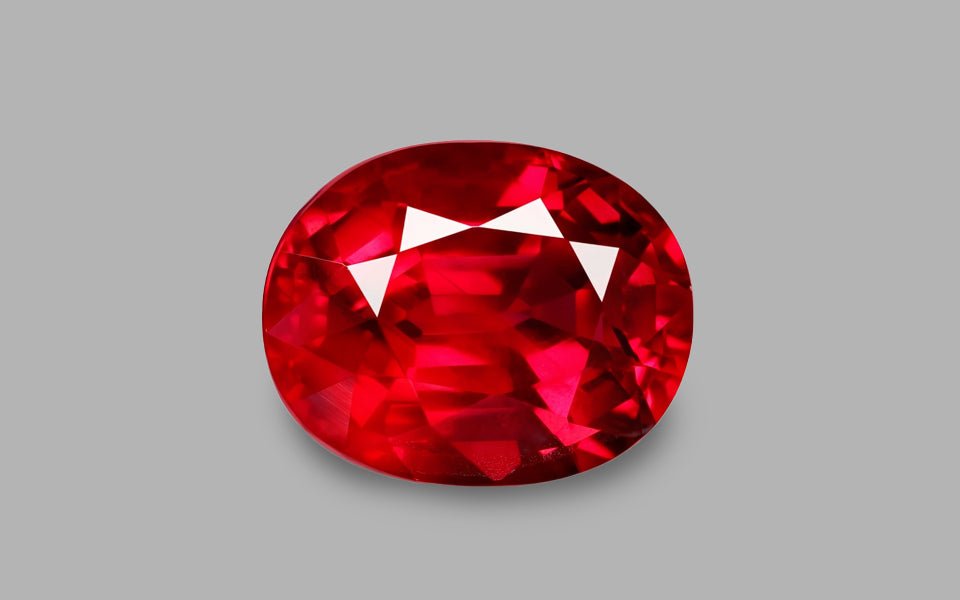 Natural Ruby 4.02 ct – Vivid Red "Pigeon’s Blood", Oval, Untreated, GRS Certified