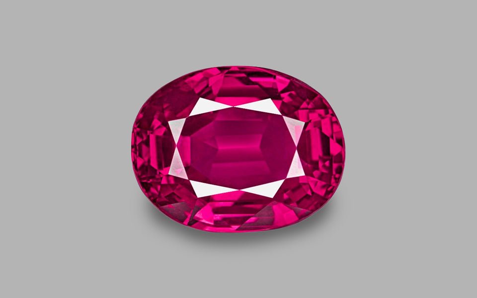 Natural Ruby 4.78 ct – Purple - Red, Oval Cut, Burma, GIA Certified