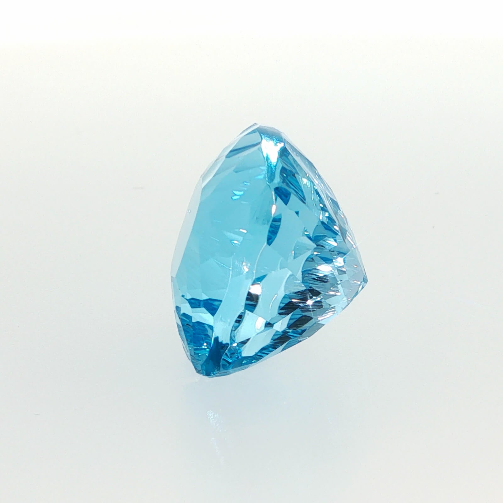 35.29 ct Swiss Blue Topaz cushion cut eye clean loose gemstone