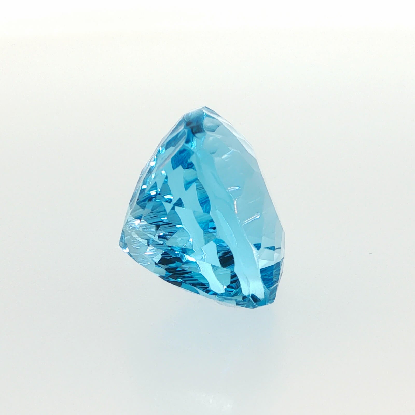 35.29 ct Swiss Blue Topaz cushion cut eye clean loose gemstone