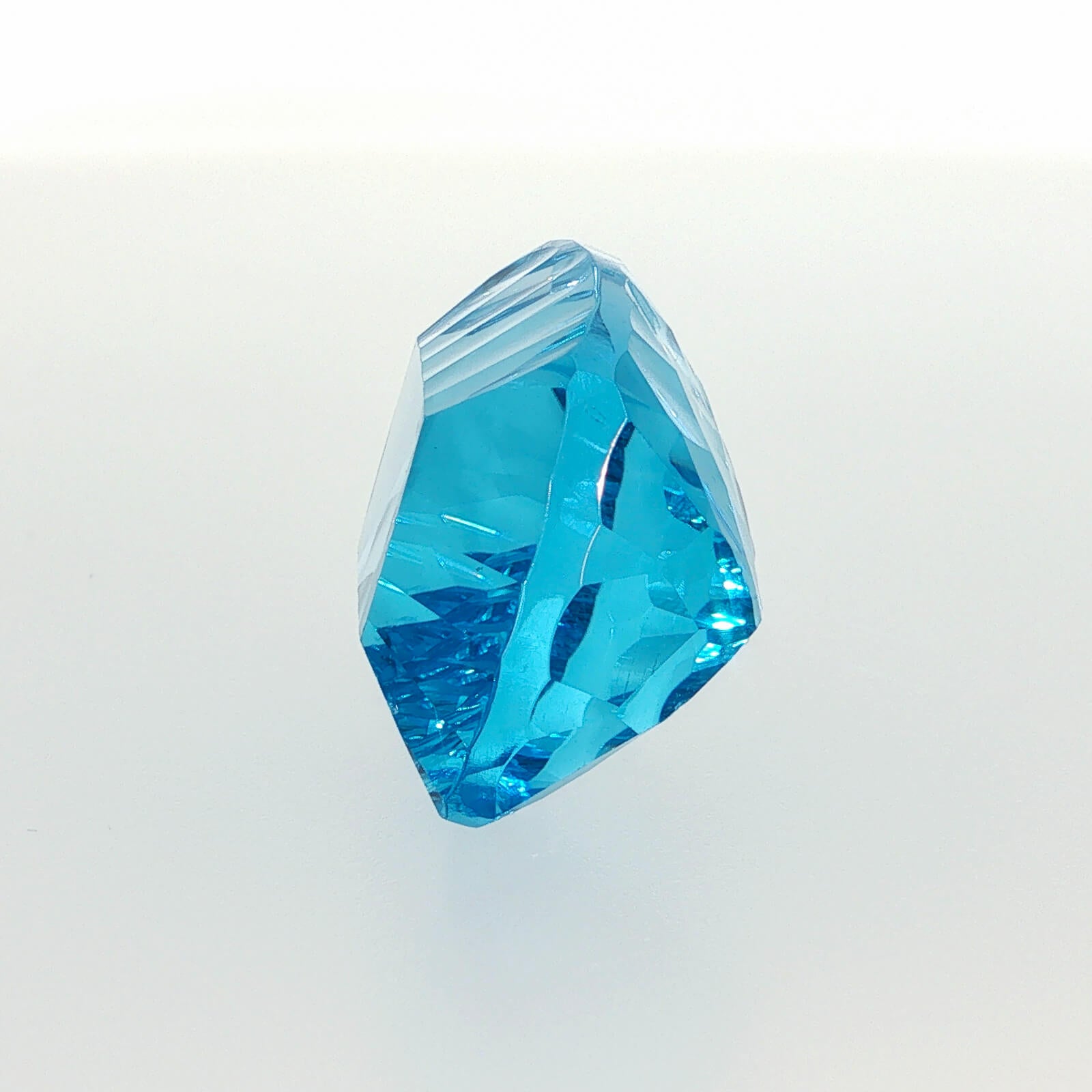 47.88 ct Swiss Blue Topaz cushion cut eye clean loose gemstone