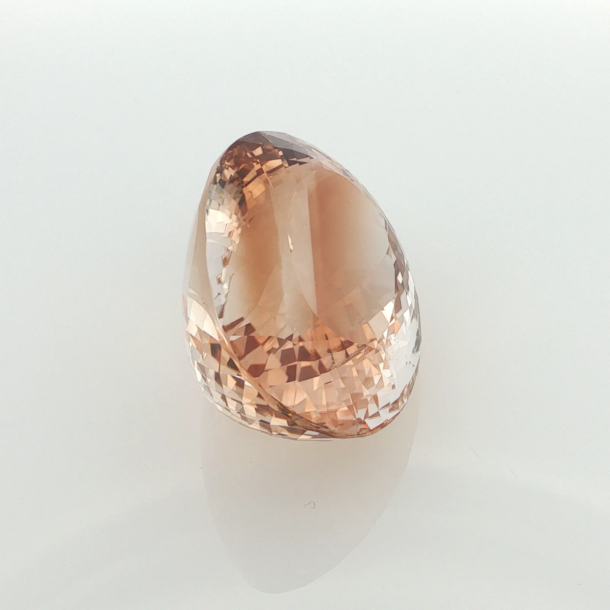 Natural untreated topaz, brown, oval cut, 691.5 ct, loose gemstone, view 2.