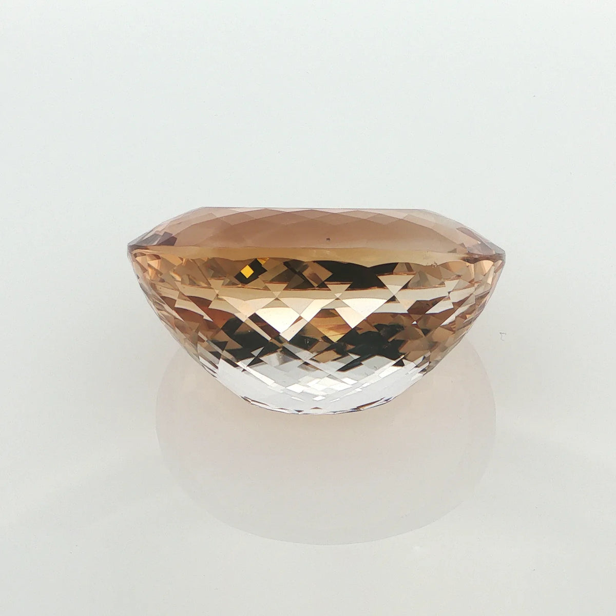 Natural untreated topaz, brown, oval cut, 691.5 ct, loose gemstone, view 3.