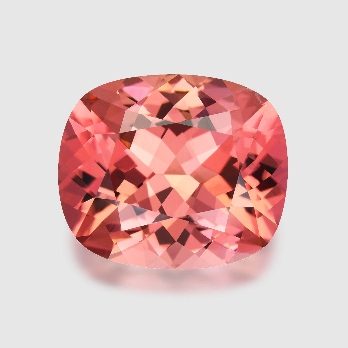 Natural Tourmaline 8.06 ct – Cushion Cut, Namibia, Orangey Pink