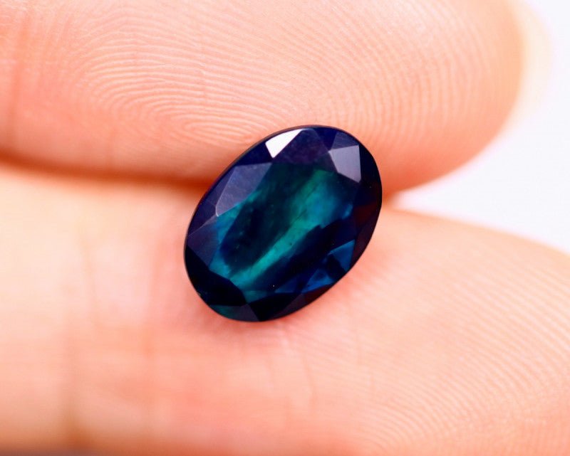 Natural Welo Smoked Opal 1.41 ct – Oval Faceted Cut