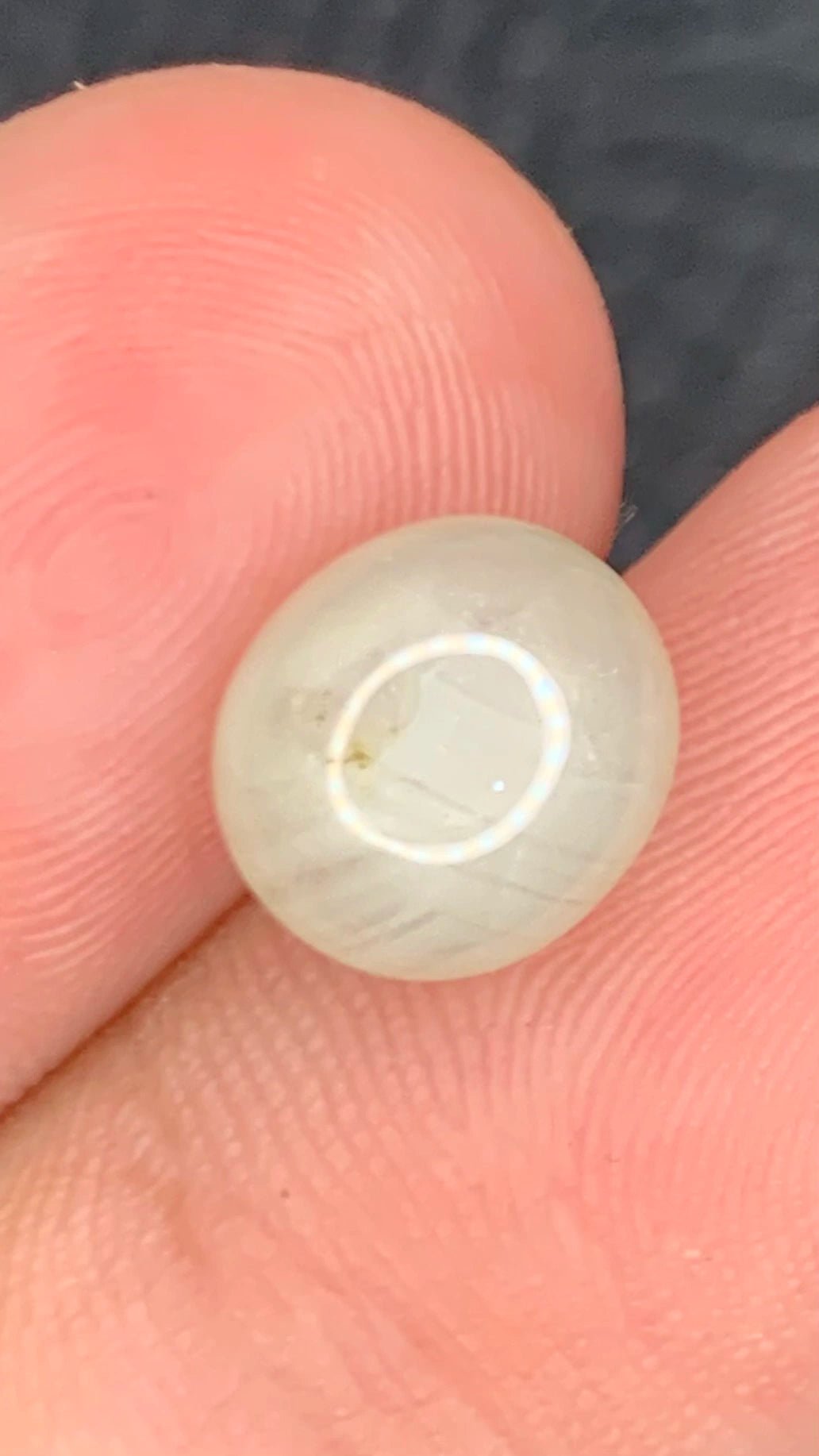 Natural White Sapphire 4.85 ct – Oval Cabochon, Untreated