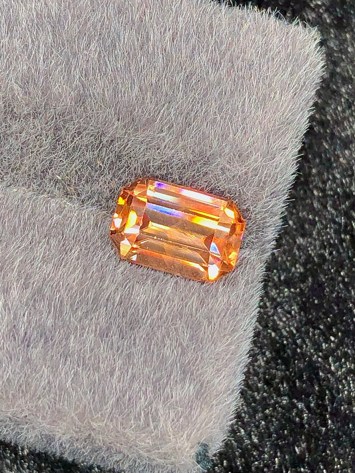 Natural Zircon 3.20 ct – Emerald Cut, Untreated