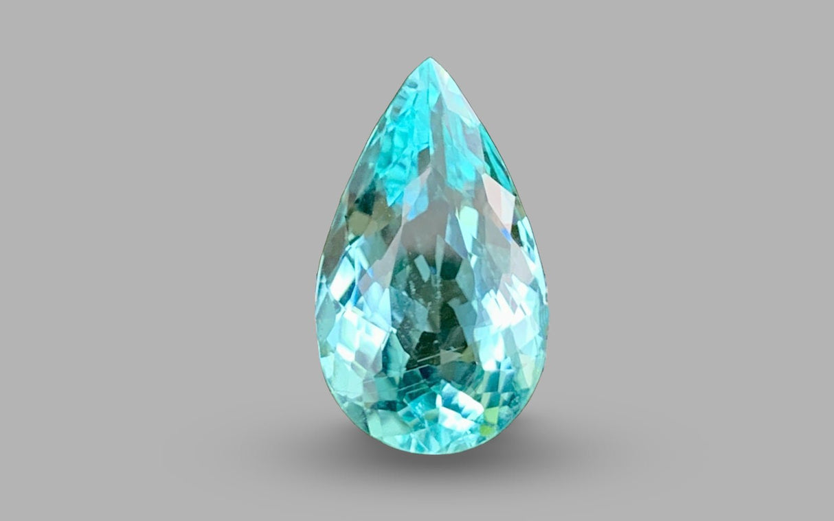 Paraiba Tourmaline 7.60 ct – Pear Cut, GIA Certified, Untreated