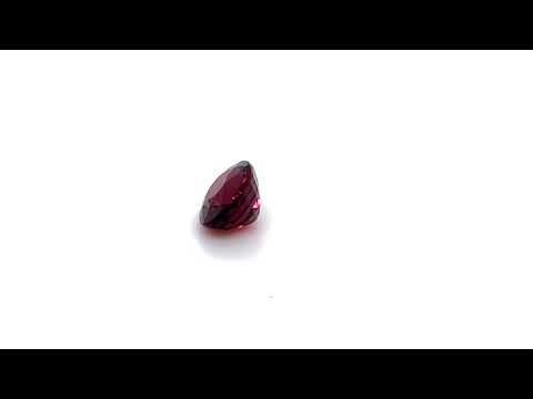 Natural almandine garnet, 2.53 carats, oval cut, IF clarity, untreated, orangy red, ČGL certified