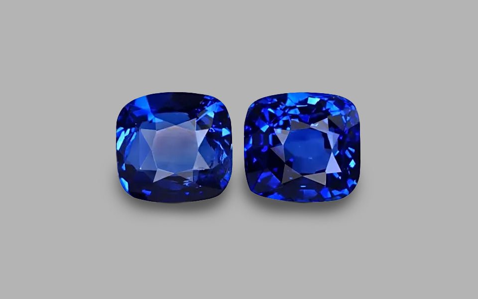 Royal Blue Sapphire pair 3.26 ct