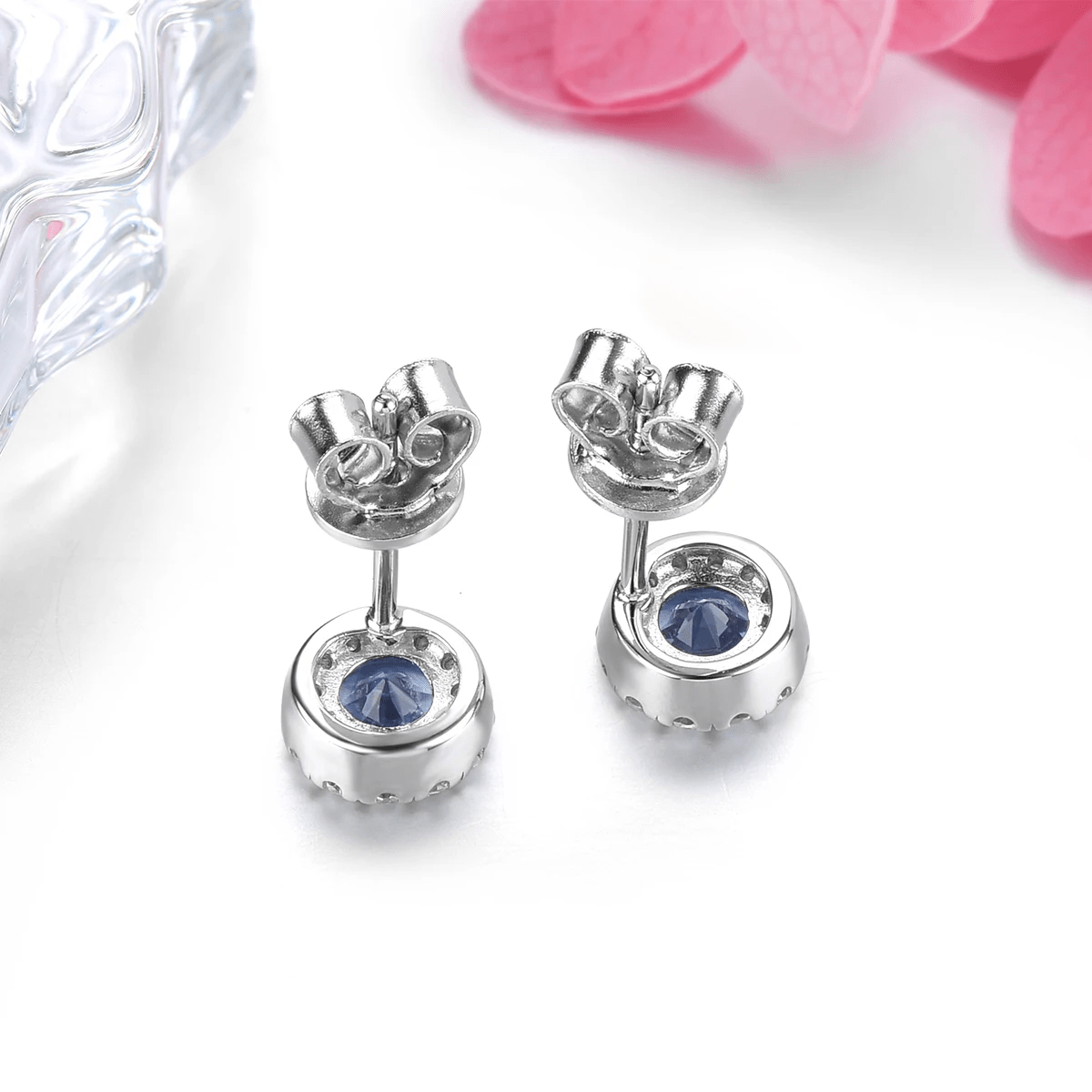 Silver 0.50 ct Tanzanite Earrings