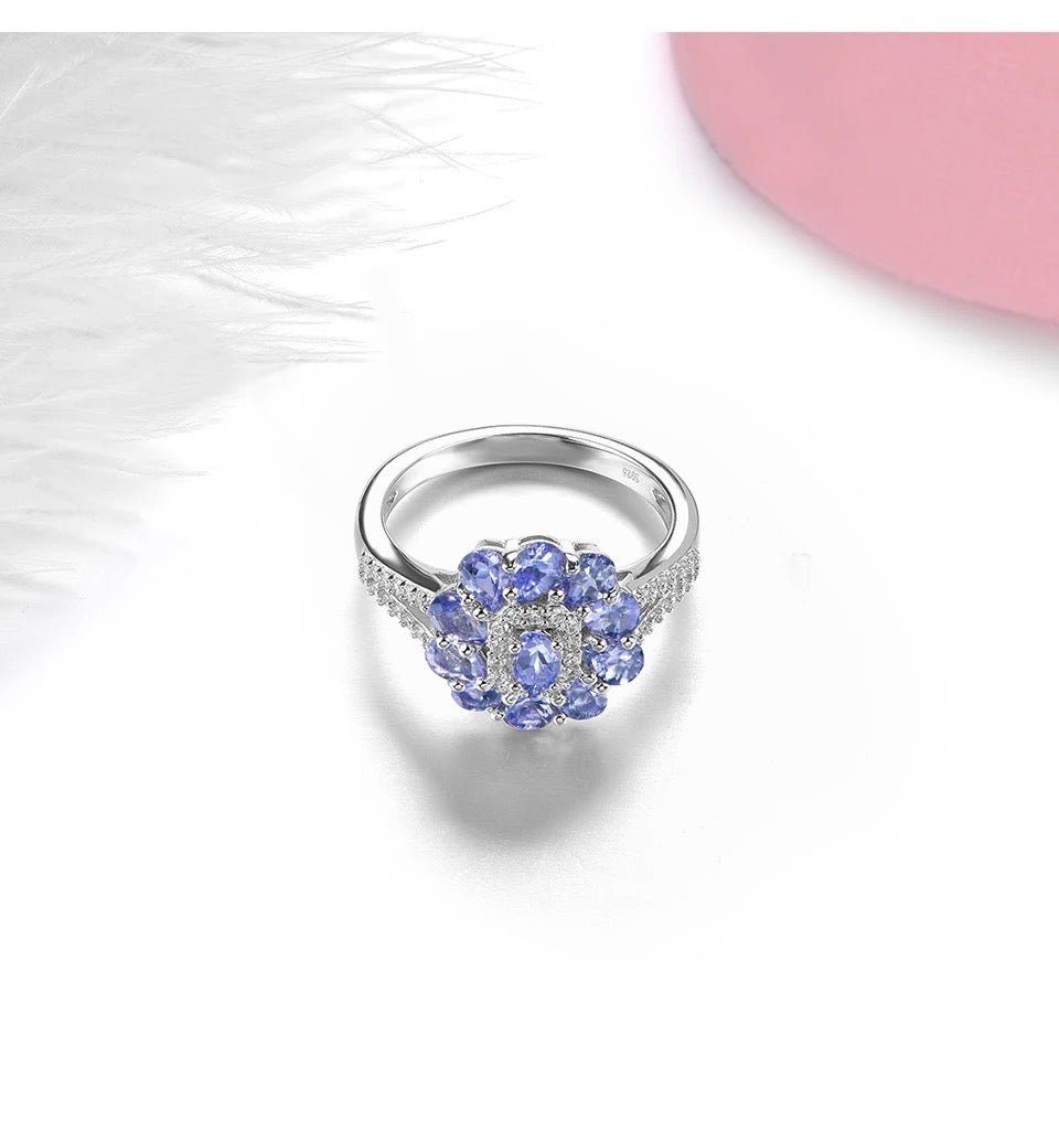 Silver 1.50 ct Tanzanite Ring