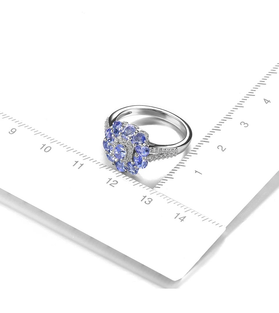 Silver 1.50 ct Tanzanite Ring