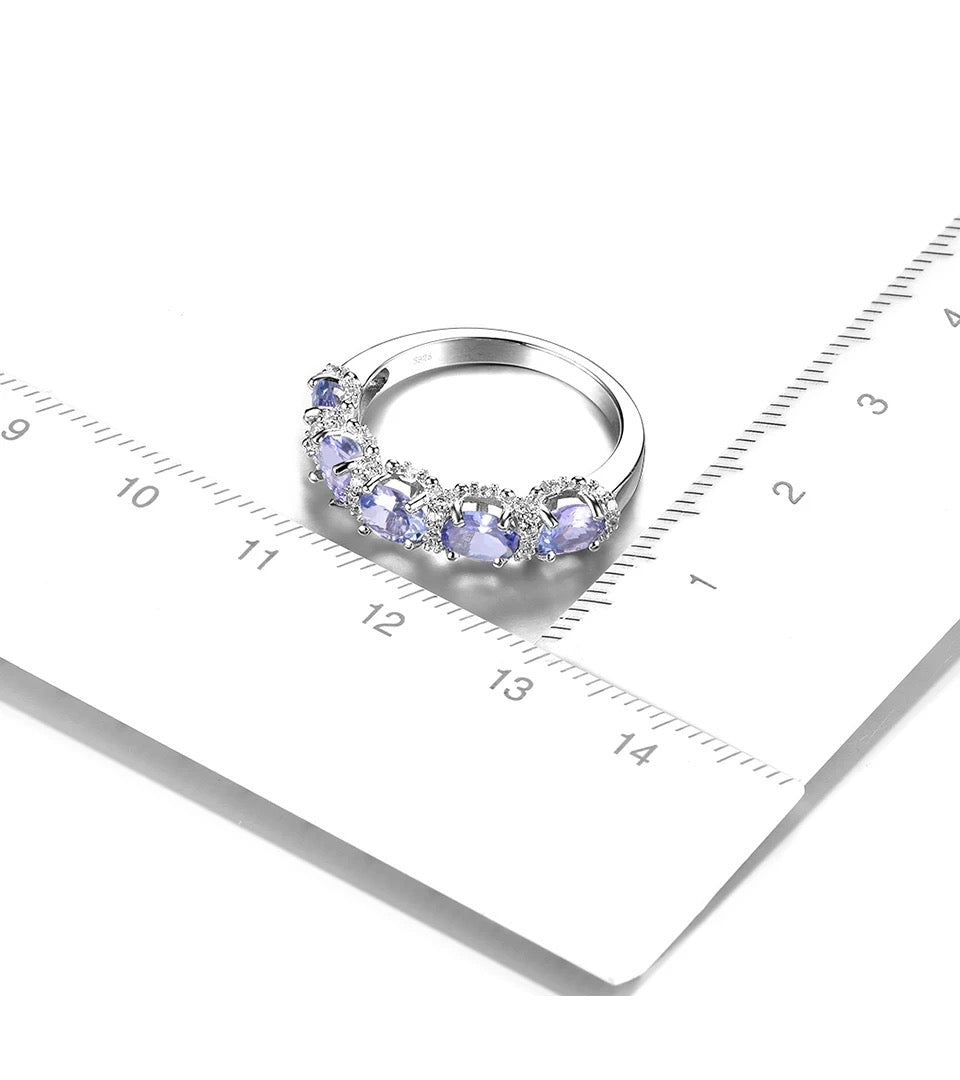 Silver 1.80 ct Tanzanite Ring