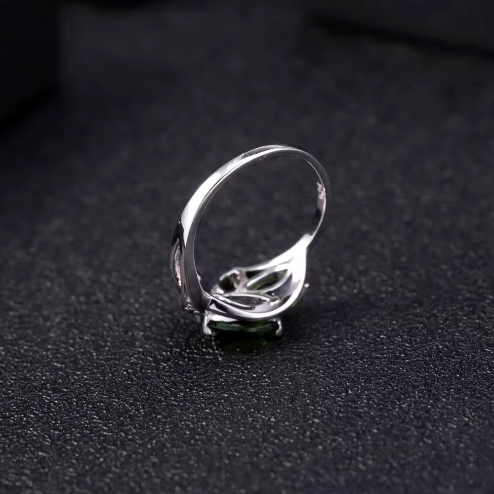 Silver 2.15 ct Chrome Diopside Ring