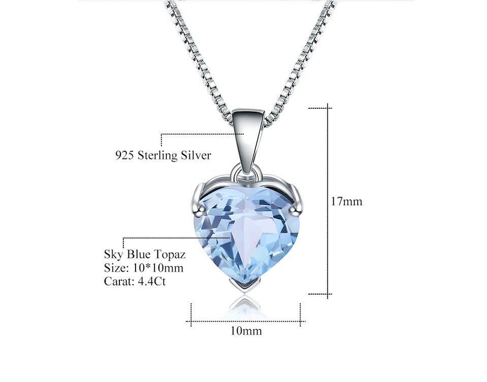 Silver 4.40 ct Topaz Pendant