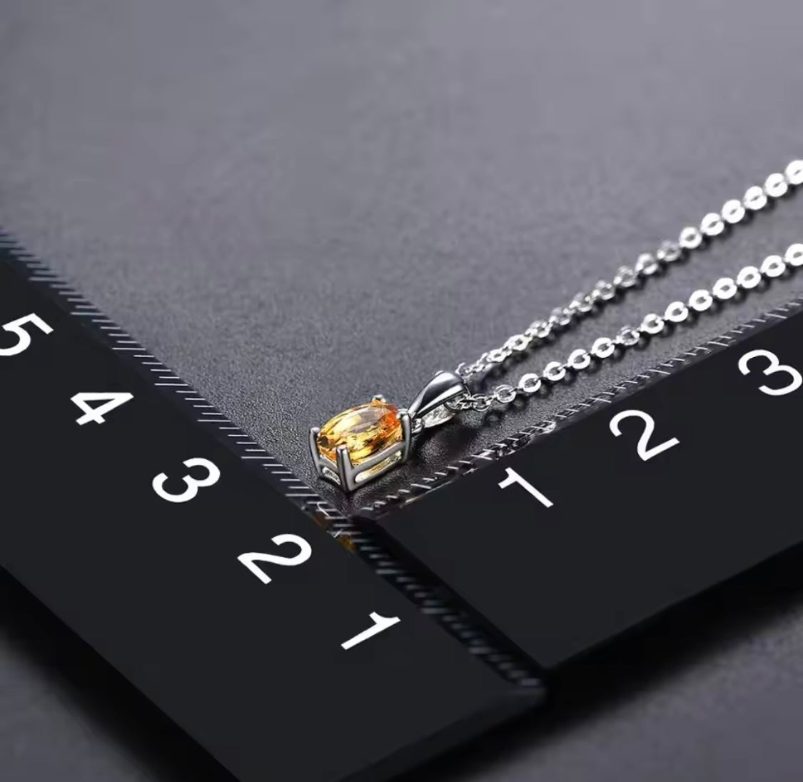 Silver Citrine Pendant