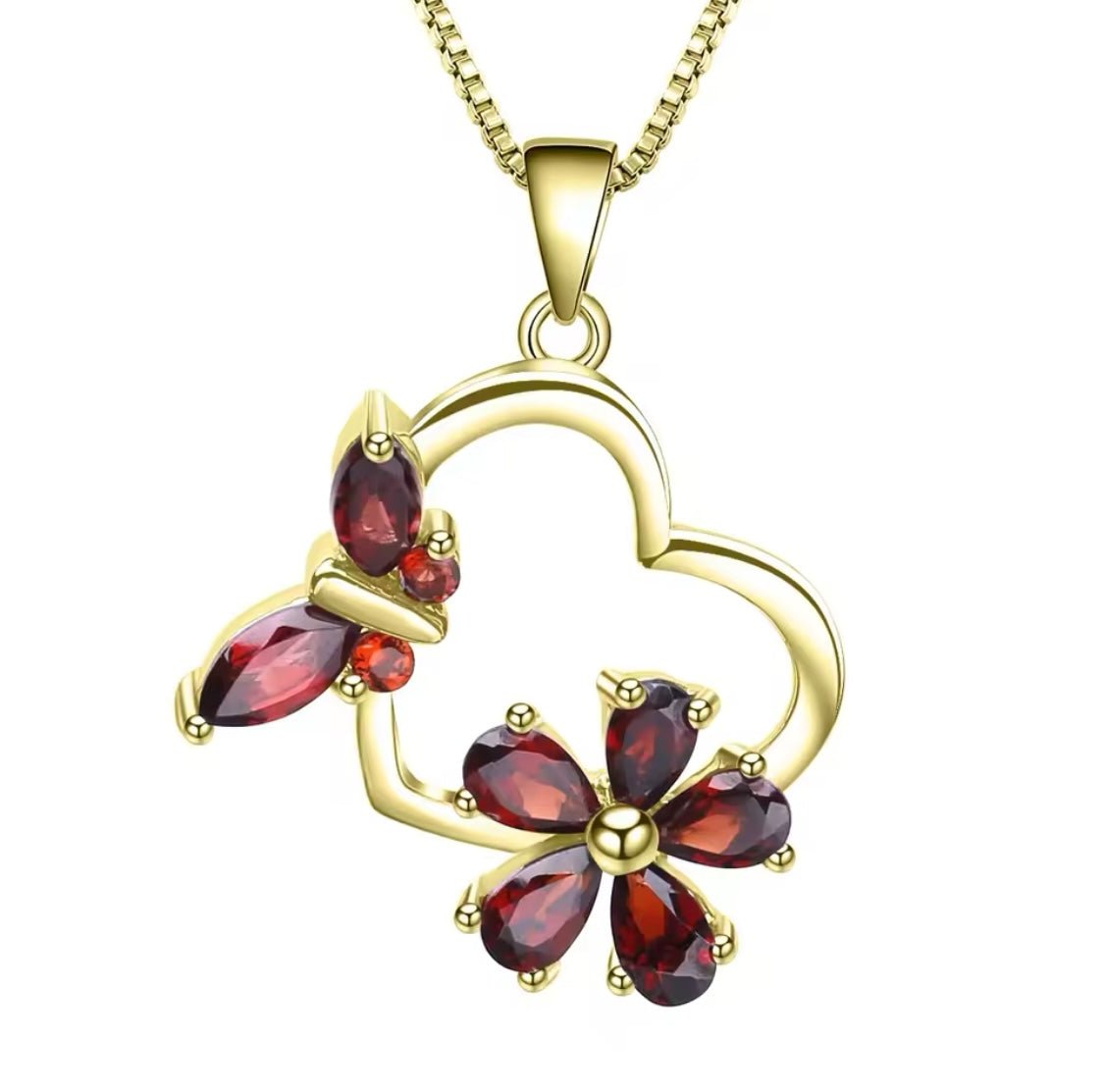 Silver Garnet 2.22 ct Pendant