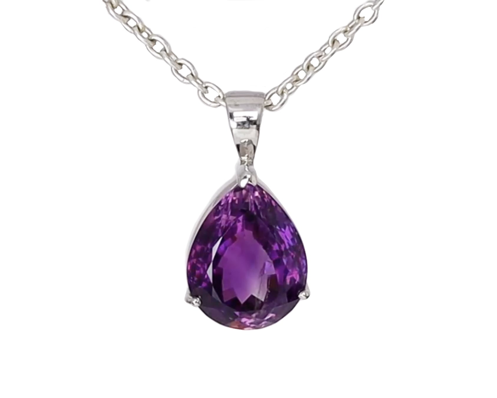 Silver Pendant with Amethyst 18.38 ct