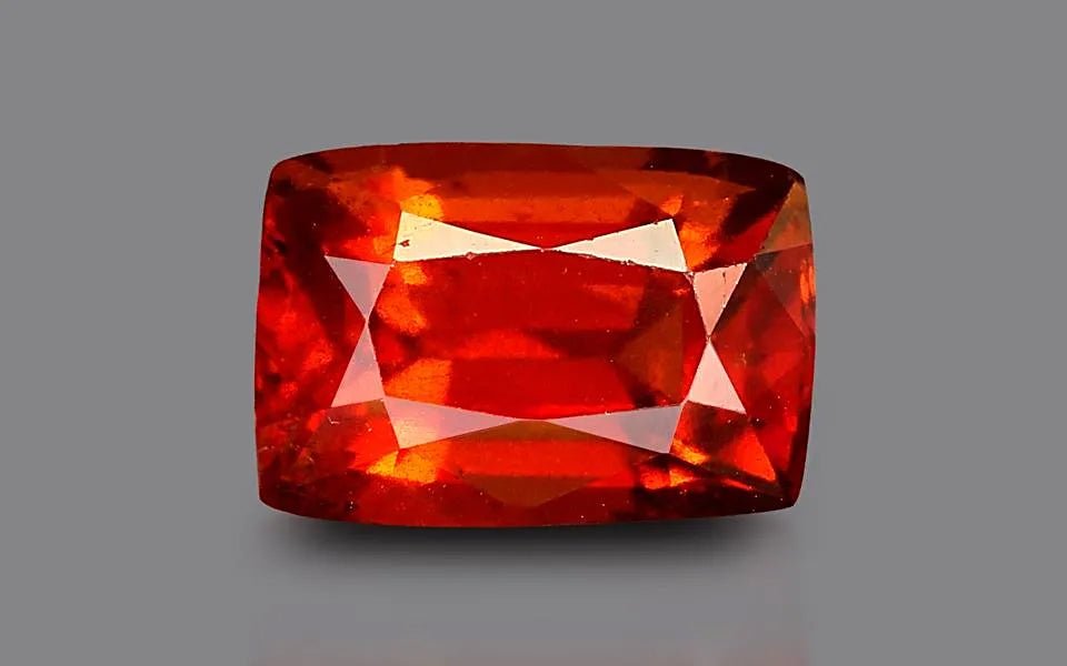 Silver Pendant with Hessonite Garnet 5.41 ct