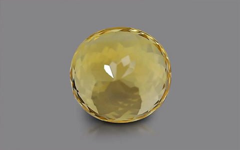 Silver Pendant with Natural Citrine 21.18 ct – Round Cut, AGR Certified