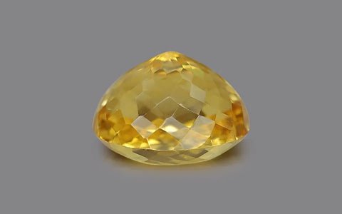 Silver Pendant with Natural Citrine 21.18 ct – Round Cut, AGR Certified