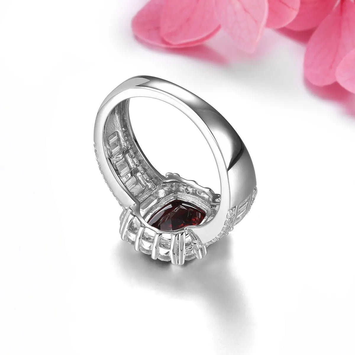 Silver Ring 3.60 ct Amethyst