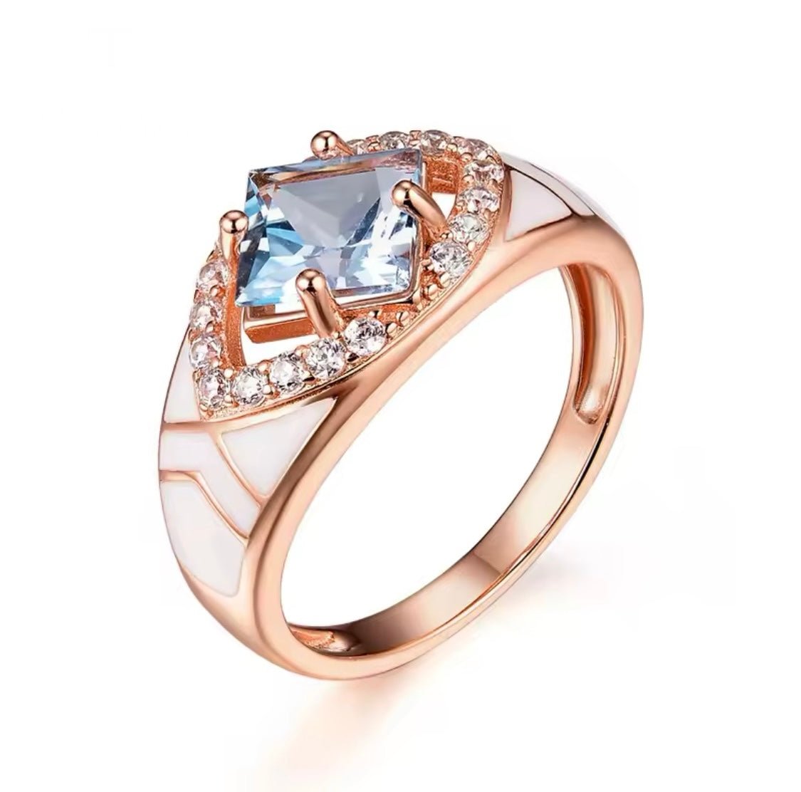 Silver Sky Blue Topaz 3.50 ct Ring