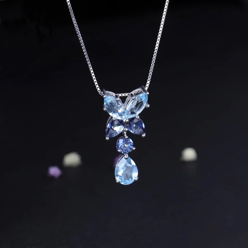 Silver Topaz / Mystic Quartz Pendant