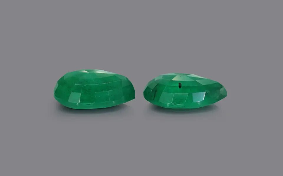 Zambia Emerald Pair - 12.01 ct