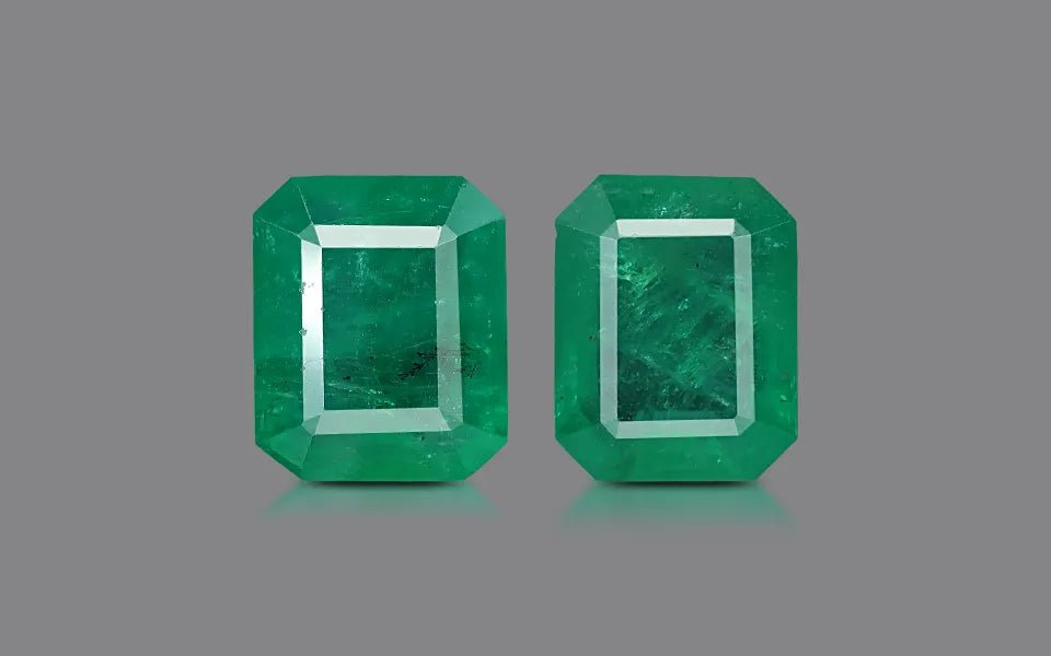 Zambia Emerald Pair - 17.27 ct
