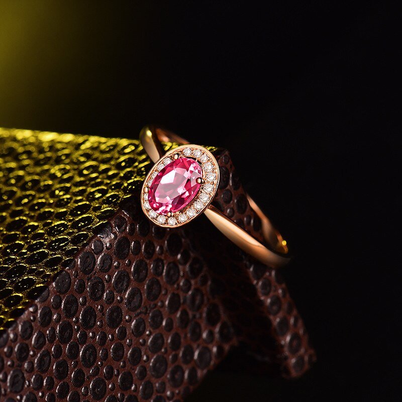 14kt Rose Gold & 0.50 ct Tourmaline Ring