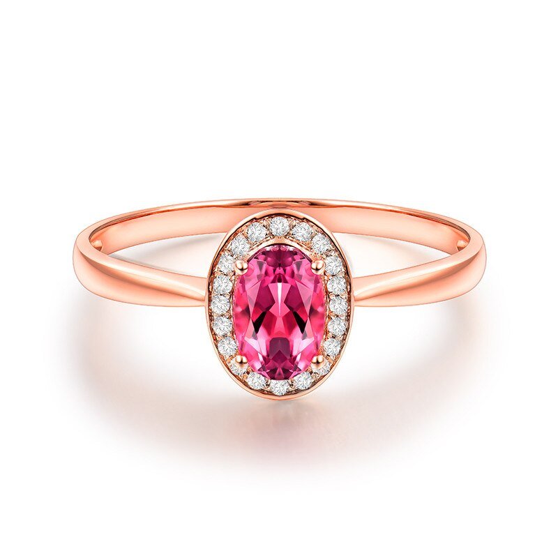 14kt Rose Gold & 0.50 ct Tourmaline Ring