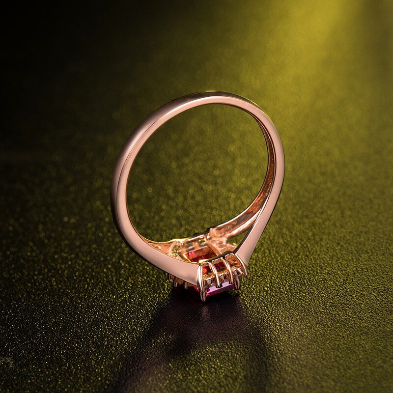 14kt Rose Gold & 0.68 ct Tourmaline Ring