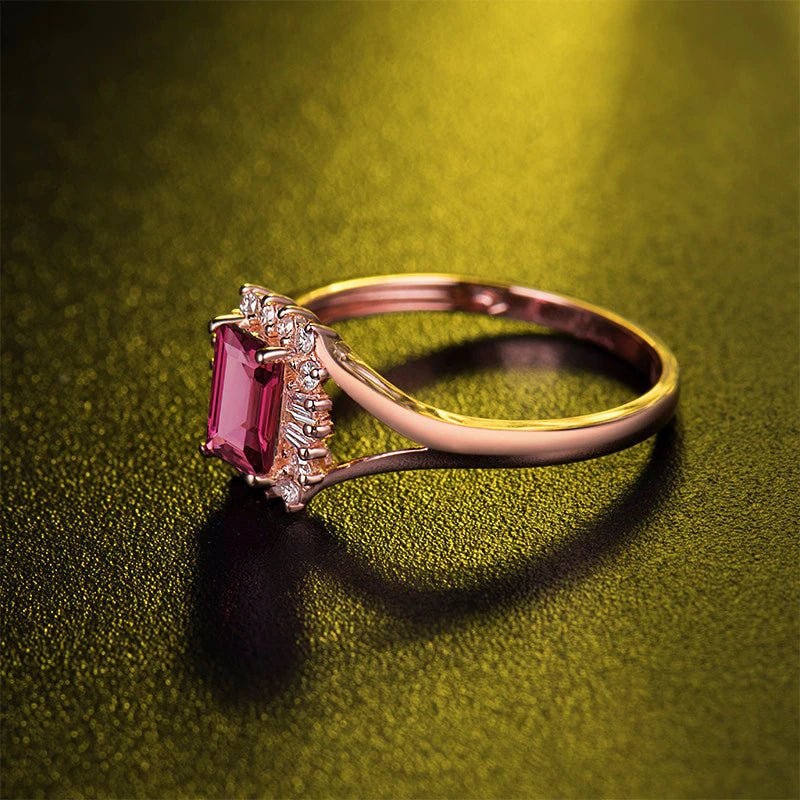 14kt Rose Gold & 0.68 ct Tourmaline Ring