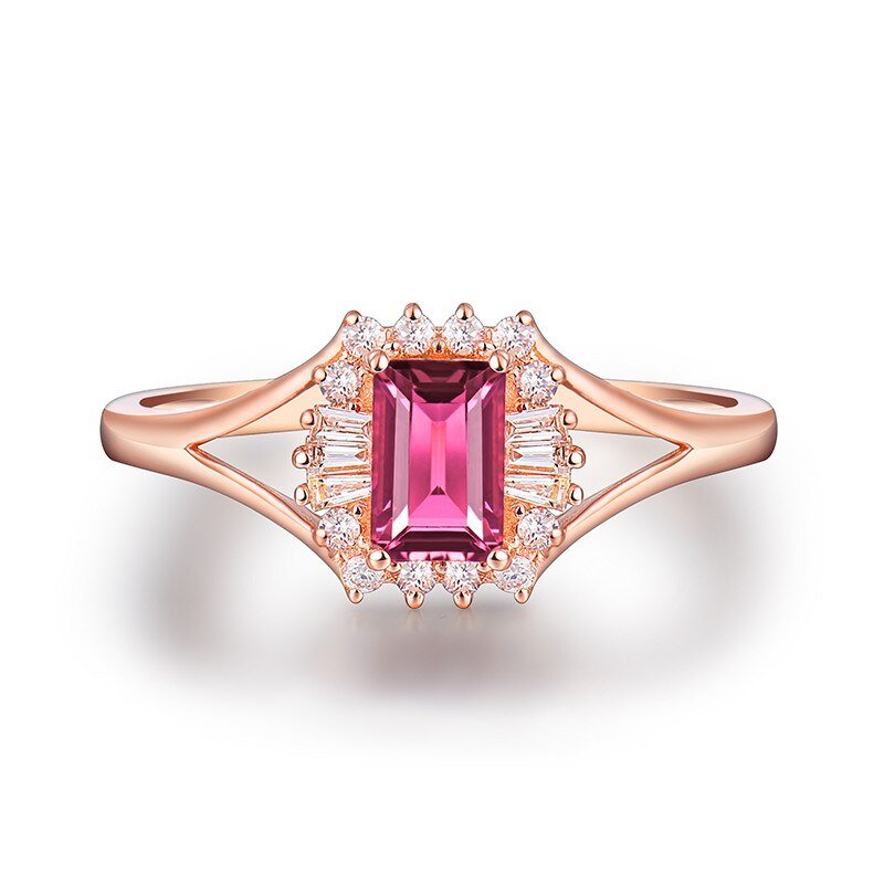 14kt Rose Gold & 0.68 ct Tourmaline Ring