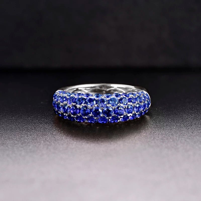 14Kt White Gold 3.60 Sapphire Ring
