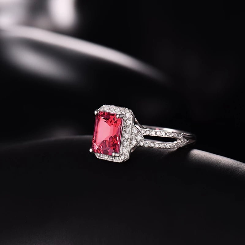 14kt White Gold Diamond & 1.76ct Tourmaline Ring