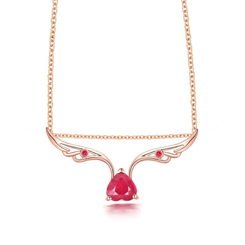 18Kt Gold 1.02 ct Ruby Pendant