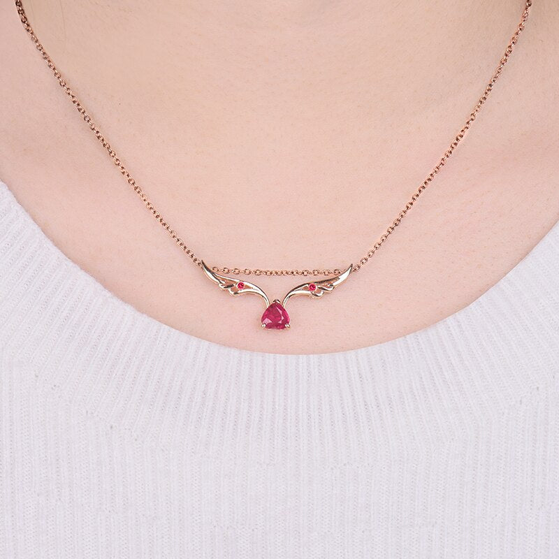 18Kt Gold 1.02 ct Ruby Pendant