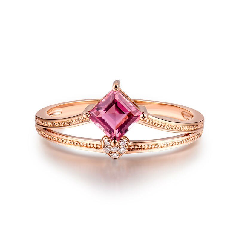 18kt Rose Gold & 0.49 ct Tourmaline Ring