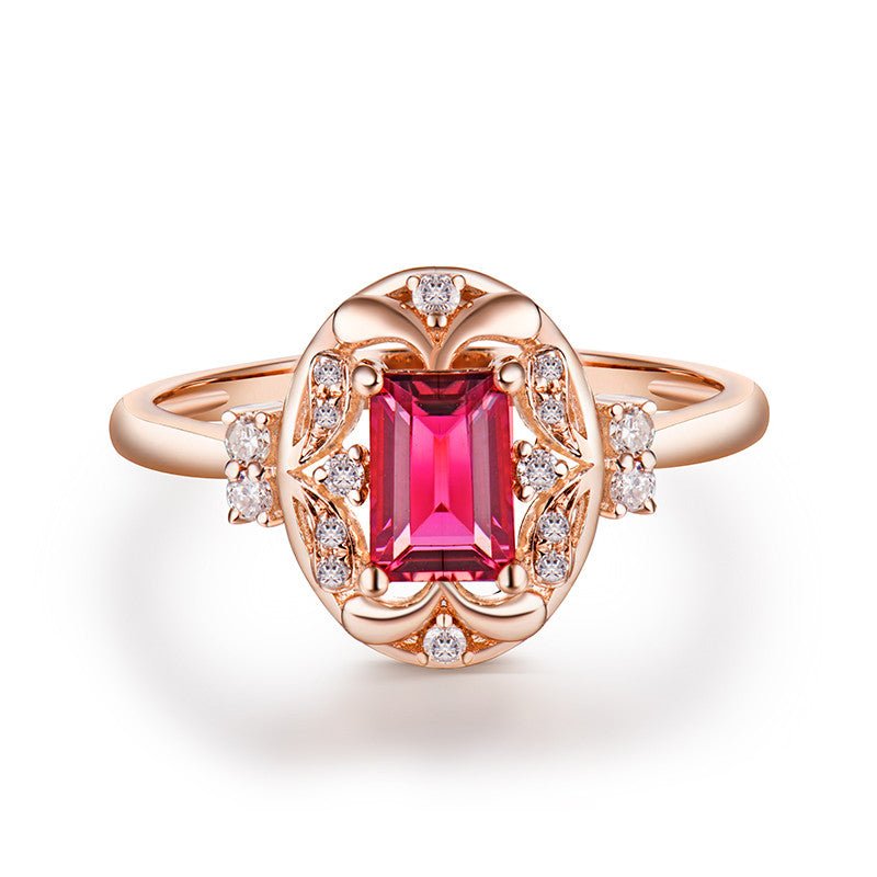 18kt Rose Gold & 0.57 ct Tourmaline Ring